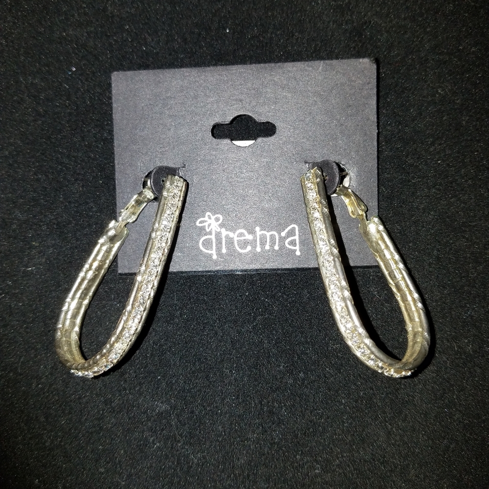 Rhinestone Hoops - Picture 5 of 6